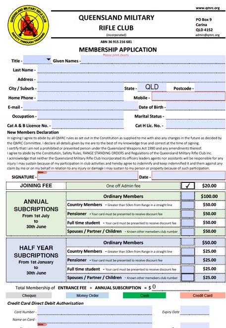 QMRC  form