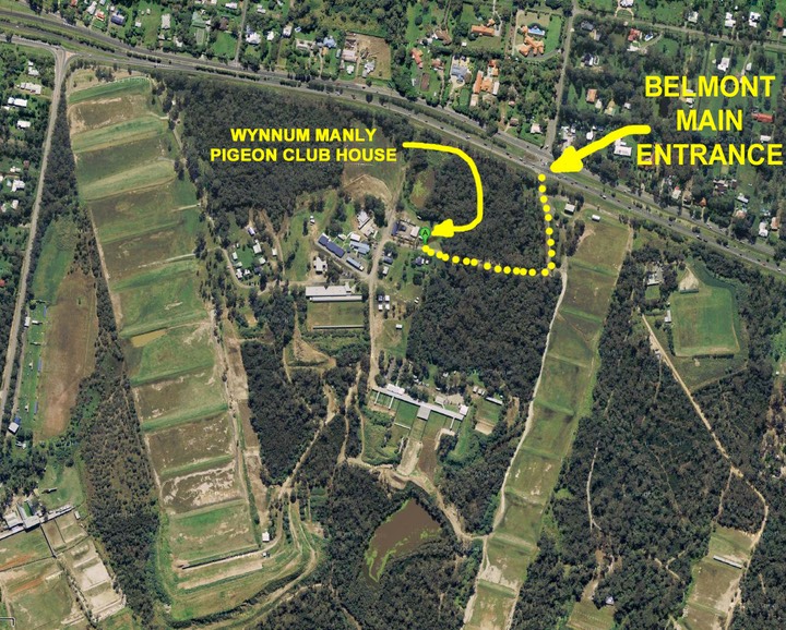 QMRC - MUD MAP OF WYNNUM MANLY PIGEON CLUB HOUSE - GOOGLE MAPS